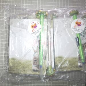 Donkey Notebooks with Sunflower pens
