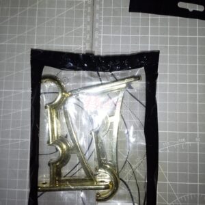 16.25mm Poly Bracket Double - Gold
