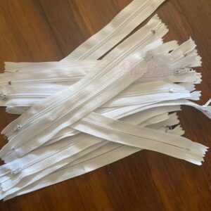 20cm White Zip - Bundle (14)