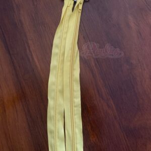 35cm Yellow Open-end zip (Bundle of 2)