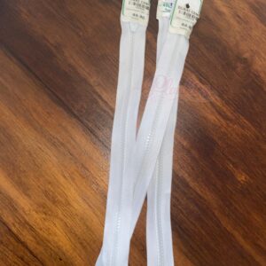 35cm White open-end zip (Bundle of 3)