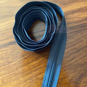 Dark Grey zip tape, 3cm wide x 2.5m