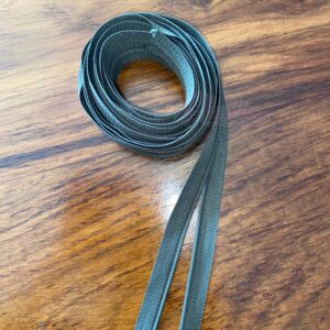 Olive zip tape, 3cm wide x 2.5m